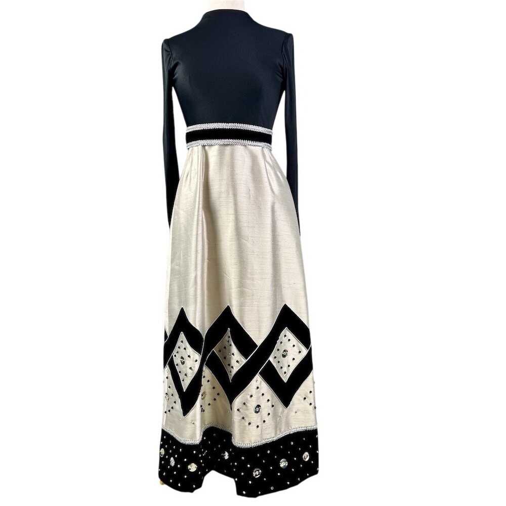 Glam Vintage Kent Originals Hollywood Regency Maxi Dress Women’s Size 6